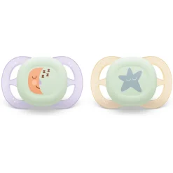 Lot de 2 sucettes ultra start 0-2 mois scf075/17