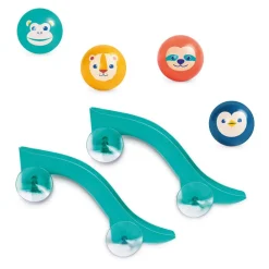Lot de 2 toboggans de bain avec balles flottantes sonores