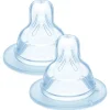 Lot de 2 tétines silicone debit 2