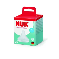 Lot de 2 tétines silicone perfect match taille m 3 mois et +