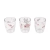 Lot de 3 yummy mini gobelet sea friends rose poudré