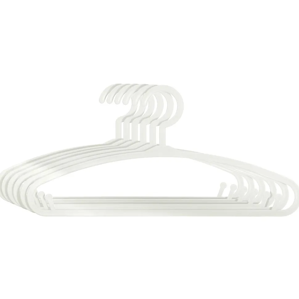 Lots de 6 cintres enfant blanc