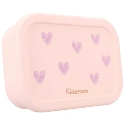 Lunch box 3 compartiments en silicone coeurs