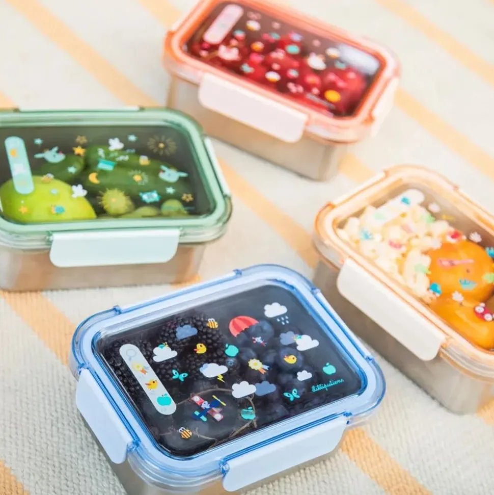Lunch box enfant avec jeu cherche et trouve jules