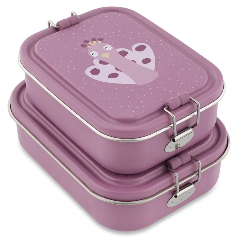 Lunch box enfant large mrs. peacock personnalisable
