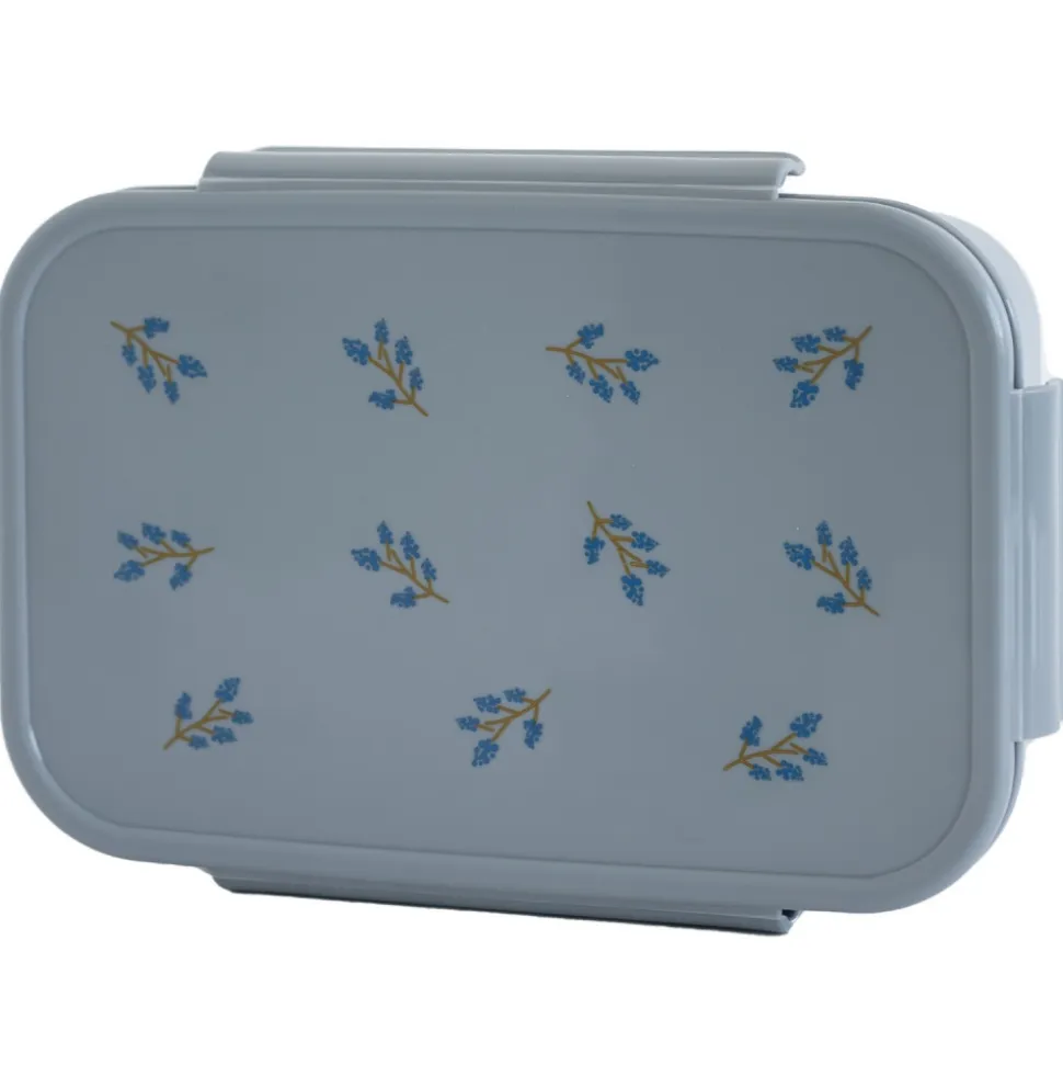 Lunch box en plastique recyclé bleu myrtilles