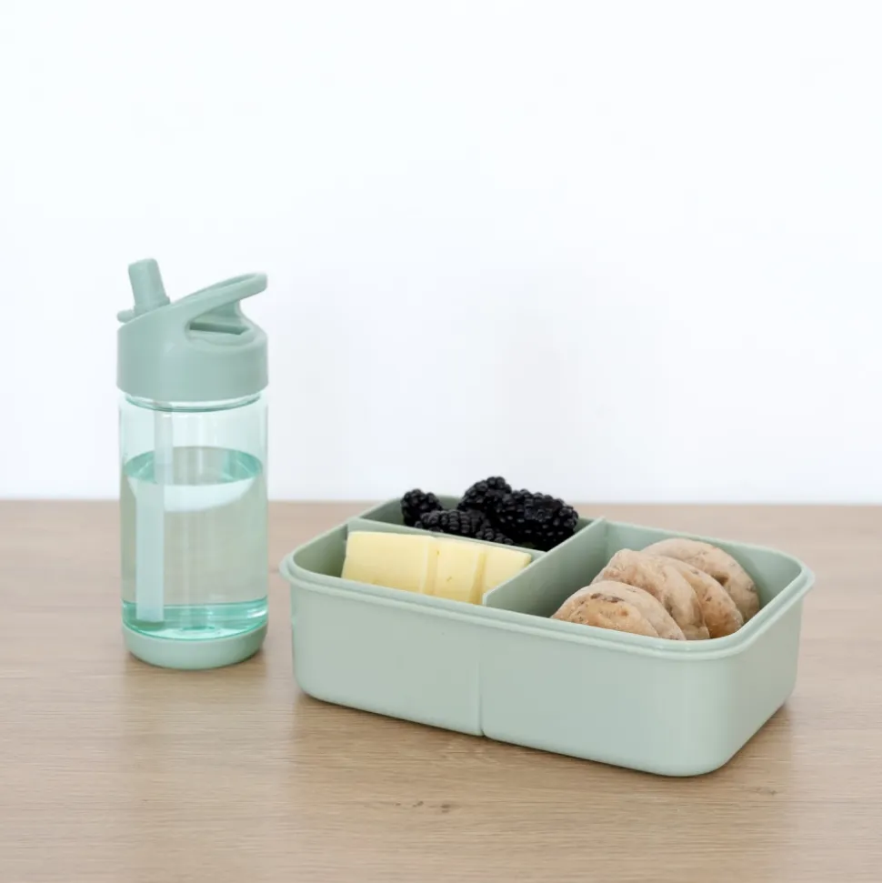 Lunch box en plastique recyclé vert