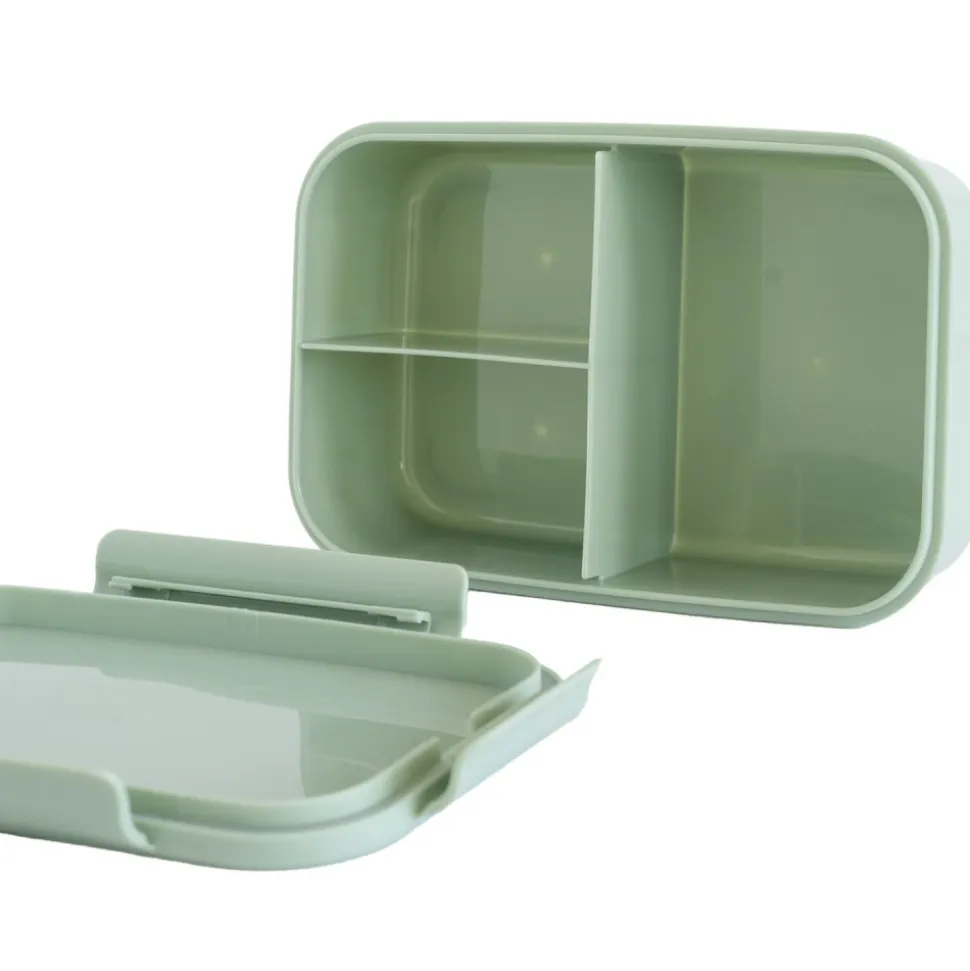 Lunch box en plastique recyclé vert