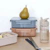 Lunch box en plastique recyclé taupe