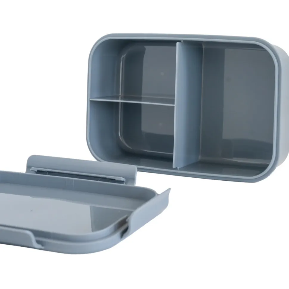 Lunch box en plastique recyclé bleu