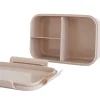 Lunch box en plastique recyclé sable