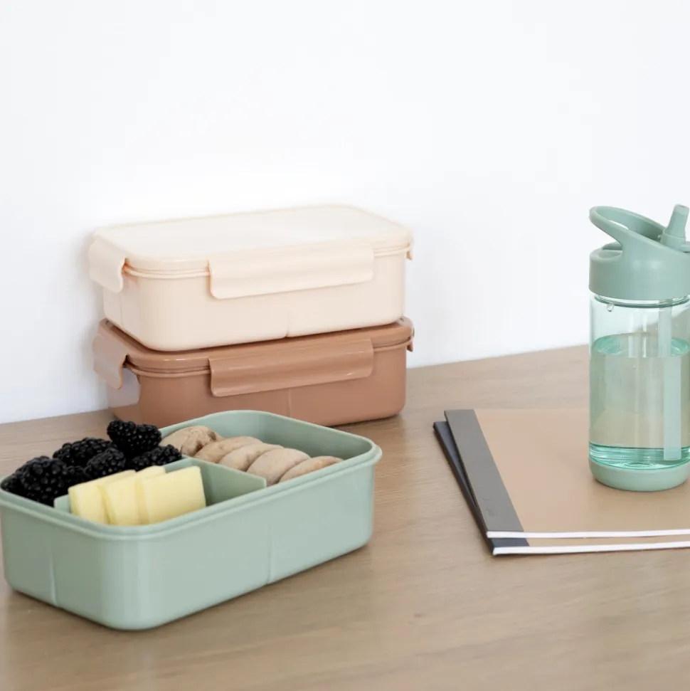 Lunch box en plastique recyclé sable