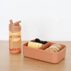Lunch box en plastique recyclé rouille