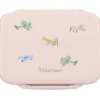 Lunch box inox 2 compartiments avions beige