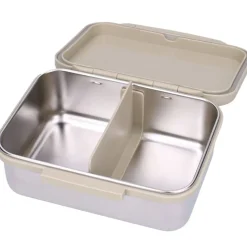 Lunch box inox 2 compartiments pâquerettes sable