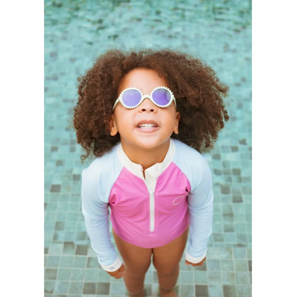 Lunettes de soleil 0-1 an fleur thé vert