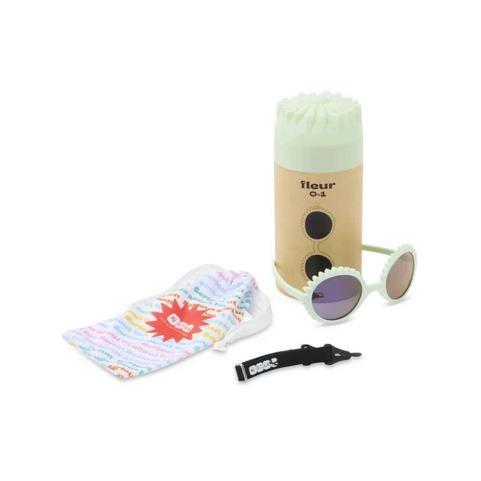 Lunettes de soleil 0-1 an fleur thé vert