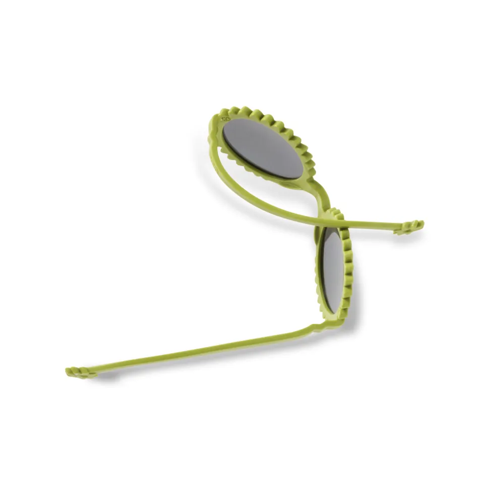 Lunettes de soleil 1-2 ans fleur vert olive