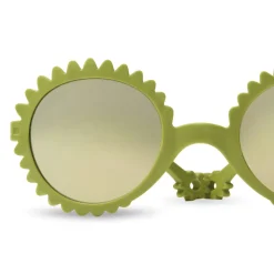 Lunettes de soleil 2-4 ans fleur vert olive