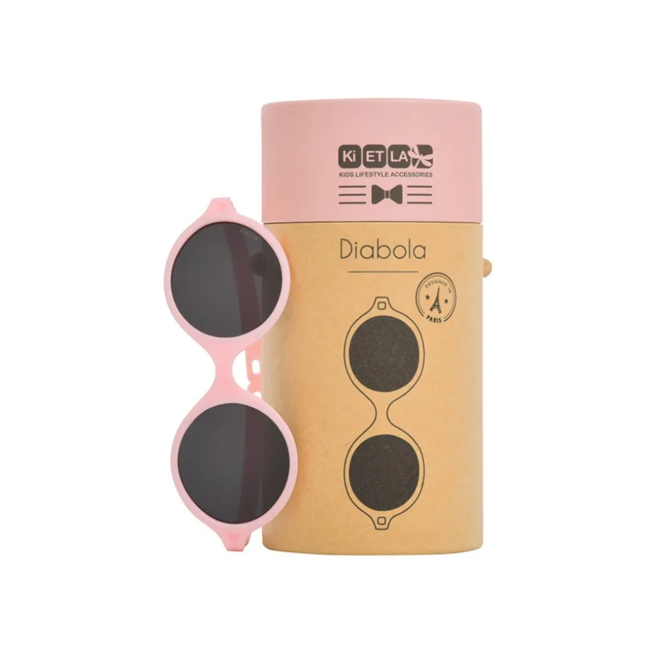Lunettes de soleil bébé 0-1 an diabola 2.0 rose pâle