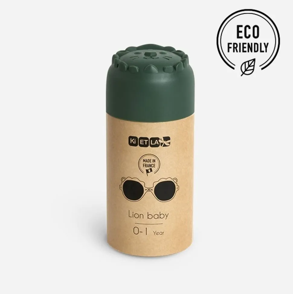 Lunettes de soleil bébé 0 - 1 an lion vert