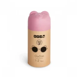 Lunettes de soleil bébé 1-2 ans ourson rose pâle