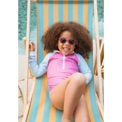 Lunettes de soleil bébé 0-1 an wazz framboise
