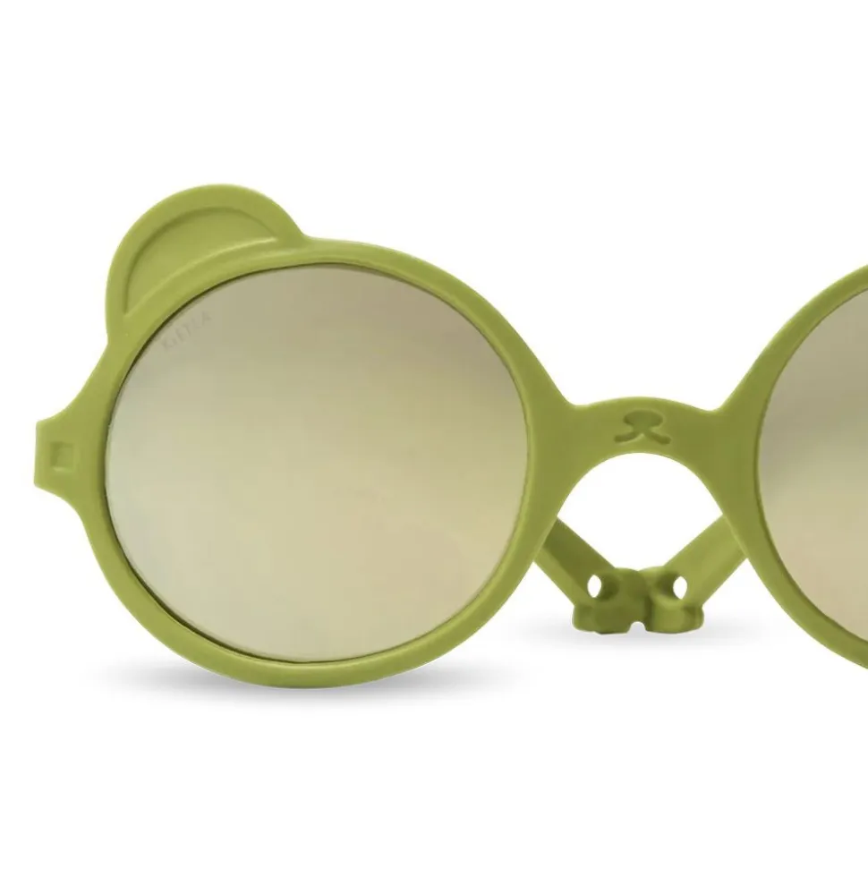 Lunettes de soleil enfant 2-4 ans ourson vert olive