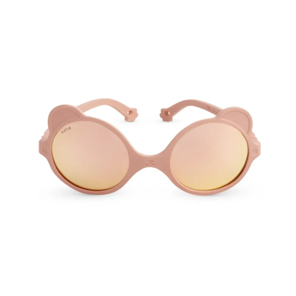 Lunettes de soleil enfant 2-4 ans ourson rose pêche