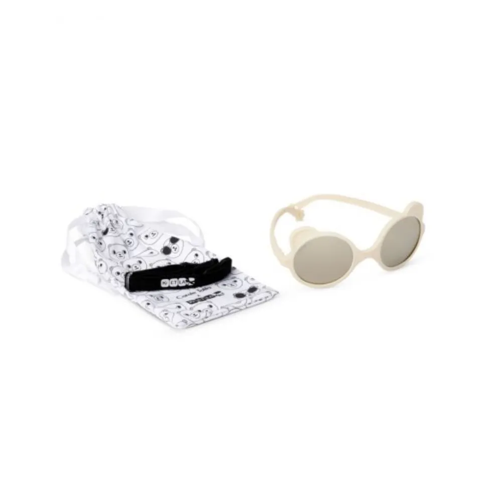 Lunettes de soleil enfant 2-4 ans ourson blanc elysée