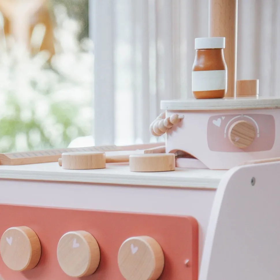 Machine à crêpes en bois - rose