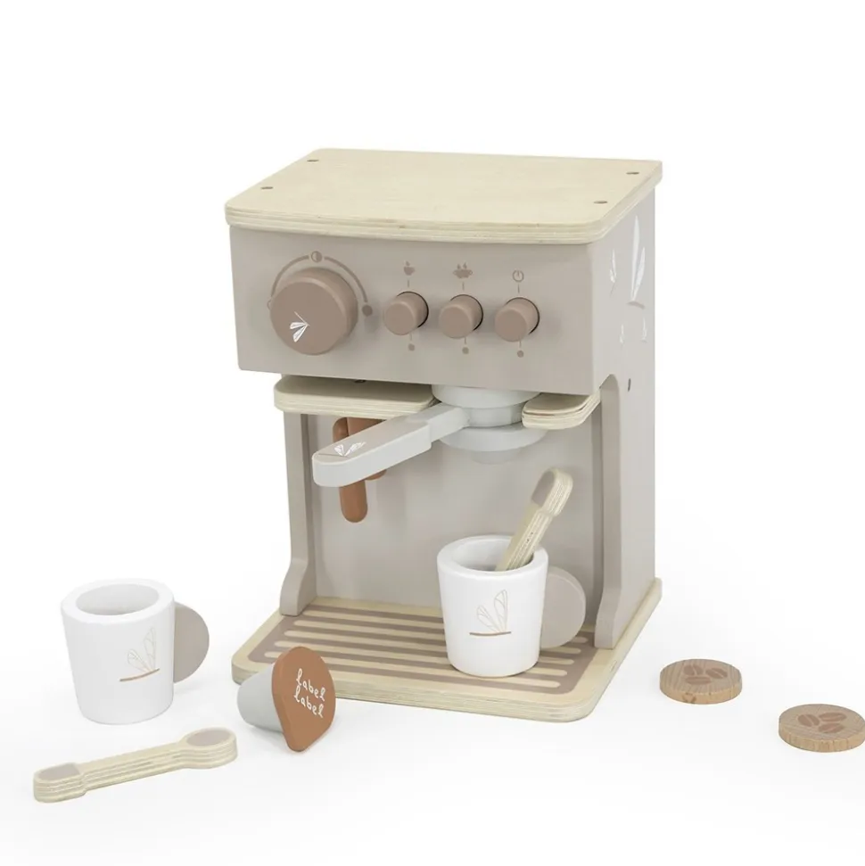 Machine à expresso en bois - nougat