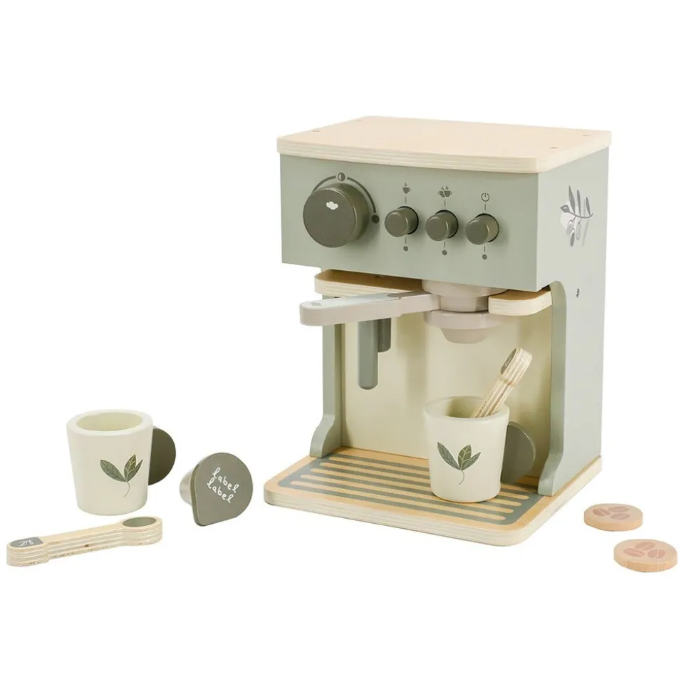 Machine à expresso en bois - vert olive