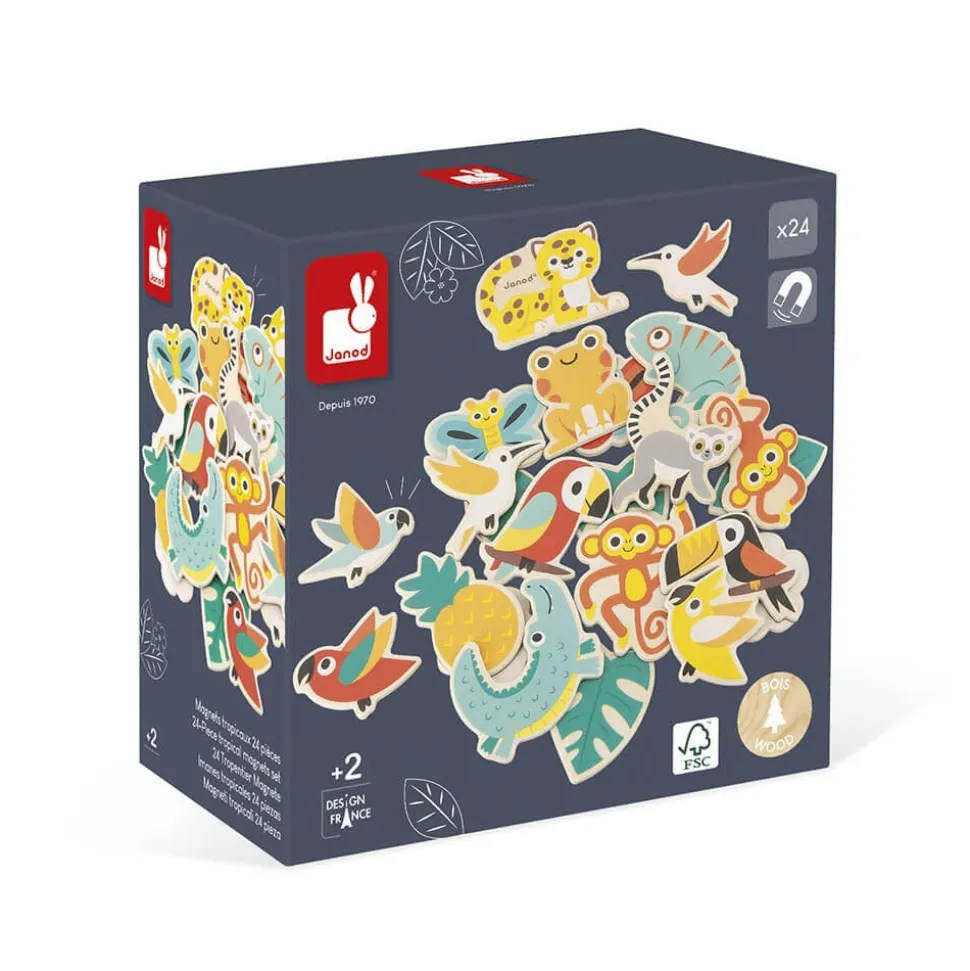 Magnets tropicaux - 24 pièces