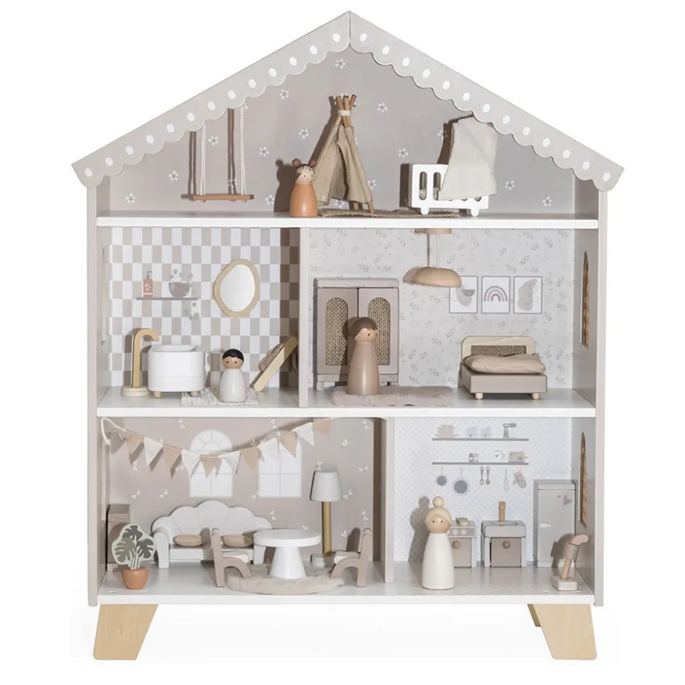 Maison poupées en bois - nougat
