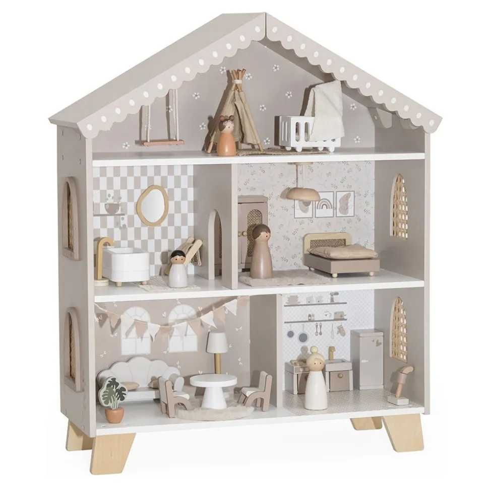 Maison poupées en bois - nougat