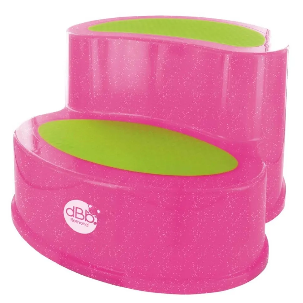 Marche pied enfant antidérapant rose pailleté