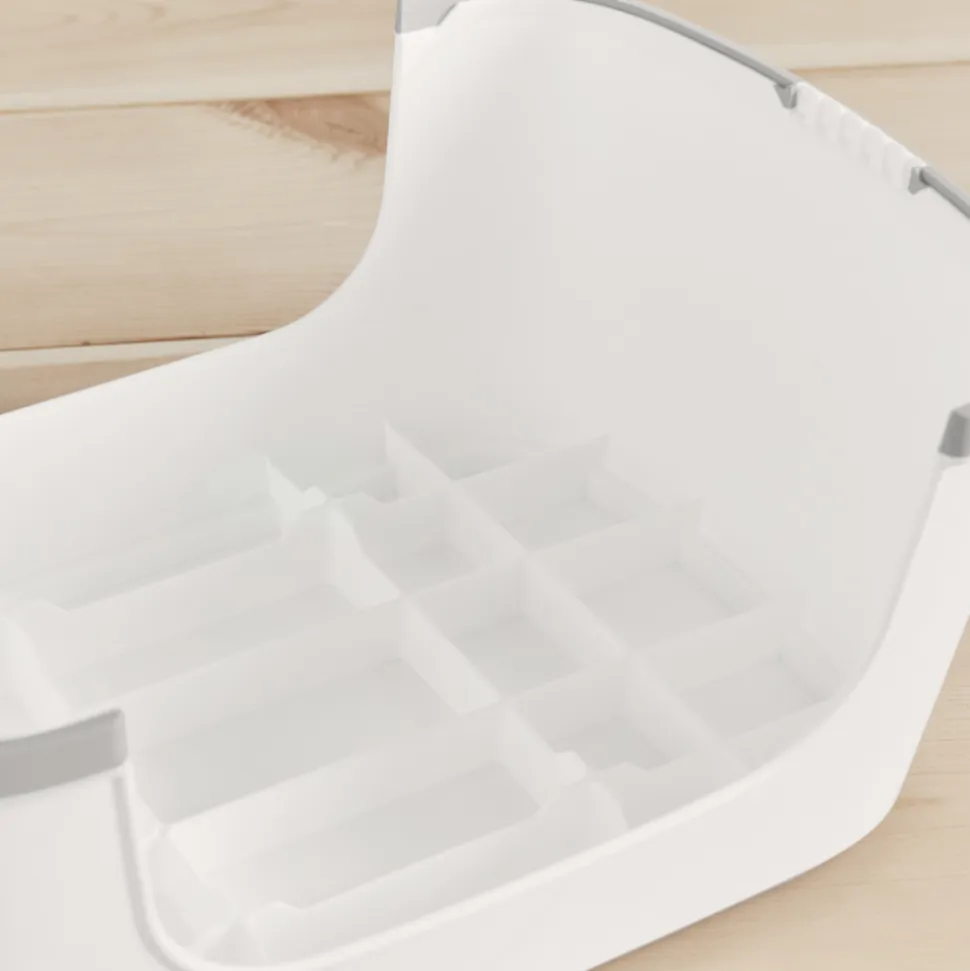 Marche pied enfant blanc et gris
