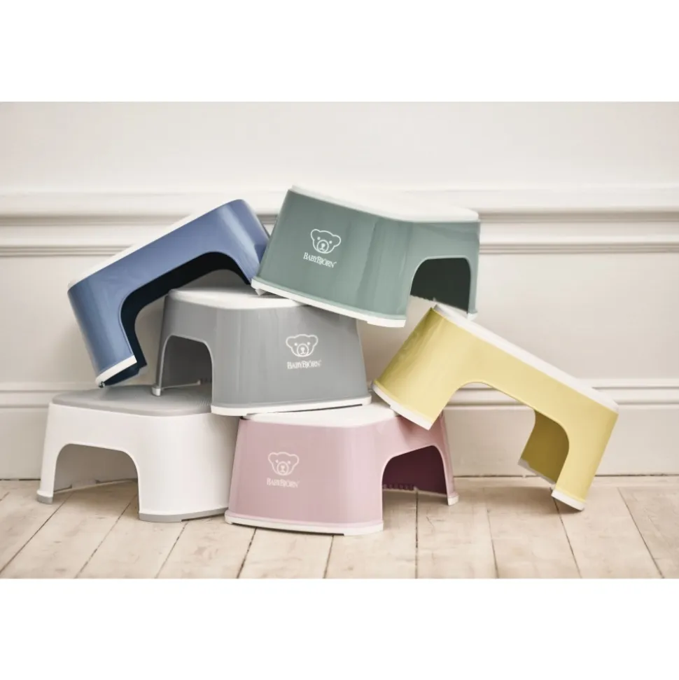 Marche pied enfant blanc et gris