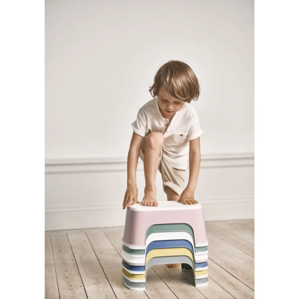 Marche pied enfant blanc et gris