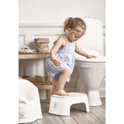 Marche pied enfant blanc et gris