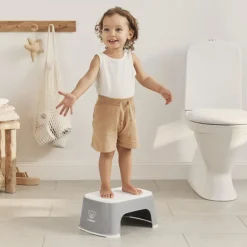 Marche pied enfant gris et blanc