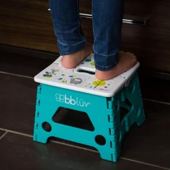 Marchepied pliant pour enfants antidérapant aqua