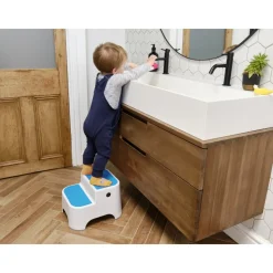 Marche pieds bébé antidérapant bleu