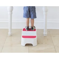 Marche pieds bébé antidérapant rose fuchsia