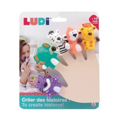 Marionnettes à doigts puppets animaux de la savane