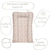 Matelas a langer flocons leopard imprimé - 50x70cm