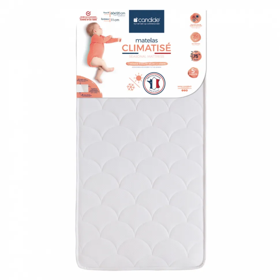 Matelas bébé climatisé 60 x 120 cm