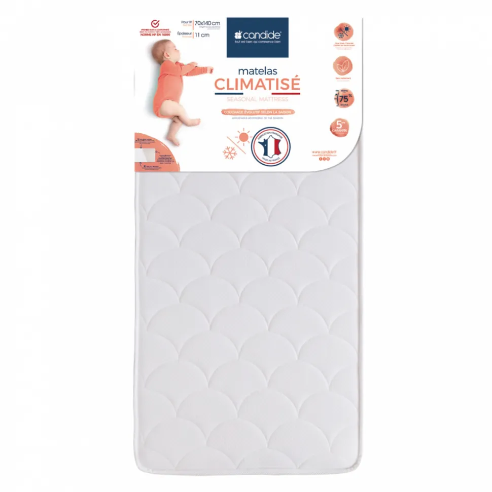 Matelas bébé climatisé 70 x 140 cm