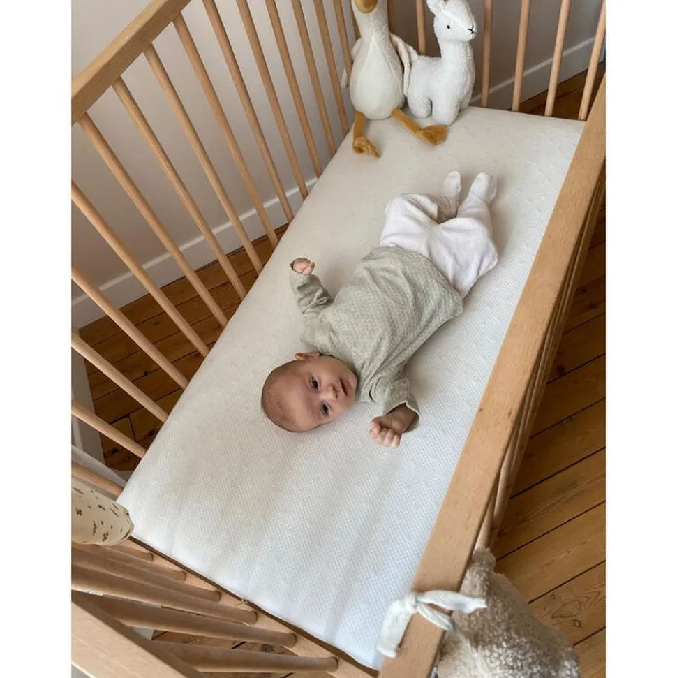 Matelas bébé coton déhoussable 70 x 140 cm